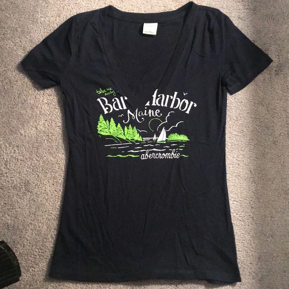 Girl’s XL Blue Abercrombie Shirt. V neck.